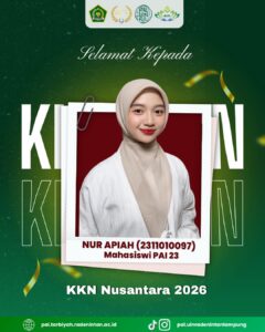 Mahasiswi PAI UIN Raden Intan Lampung Lolos KKN Nusantara 2026 Siap Mengabdi dan Menginspirasi dari Tanah Baduy